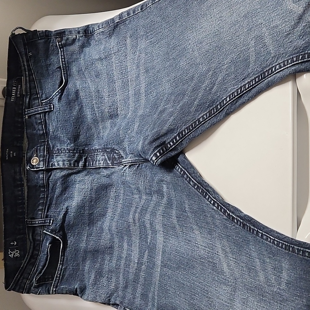 Nautica Relaxed Fit Stretch blue jeans 42/30